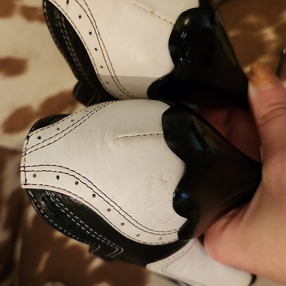 Amazing vintage leather Loafer style heel - Picture 5 of 6